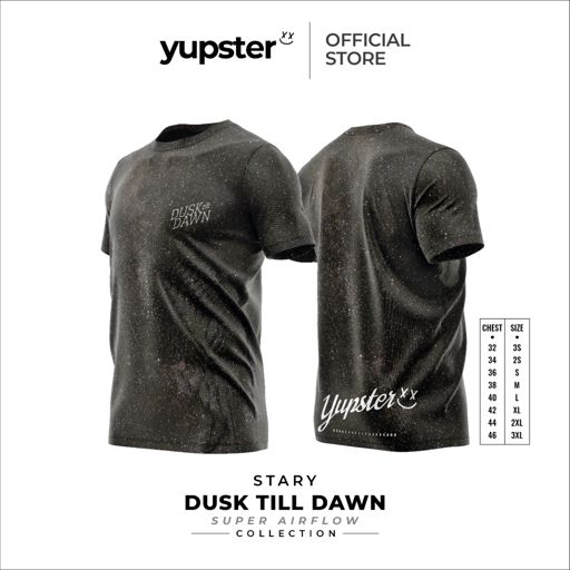Yupster Running T-shirt - Super Airflow Collection - DuskTilDawn Stary | เสื้อวิ่งระบายอากาศขั้นสุด