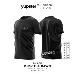 Yupster Running T-shirt - Super Airflow Collection - DuskTilDawn Black | เสื้อวิ่งระบายอากาศขั้นสุด