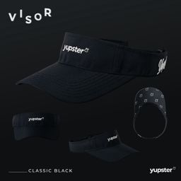 Yupster Visor ClearFlow Classic Black หมวกไวเซอร์น้ำหนักเบา