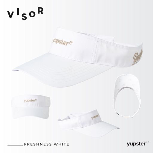 Yupster Visor ClearFlow Freshness White หมวกไวเซอร์น้ำหนักเบา