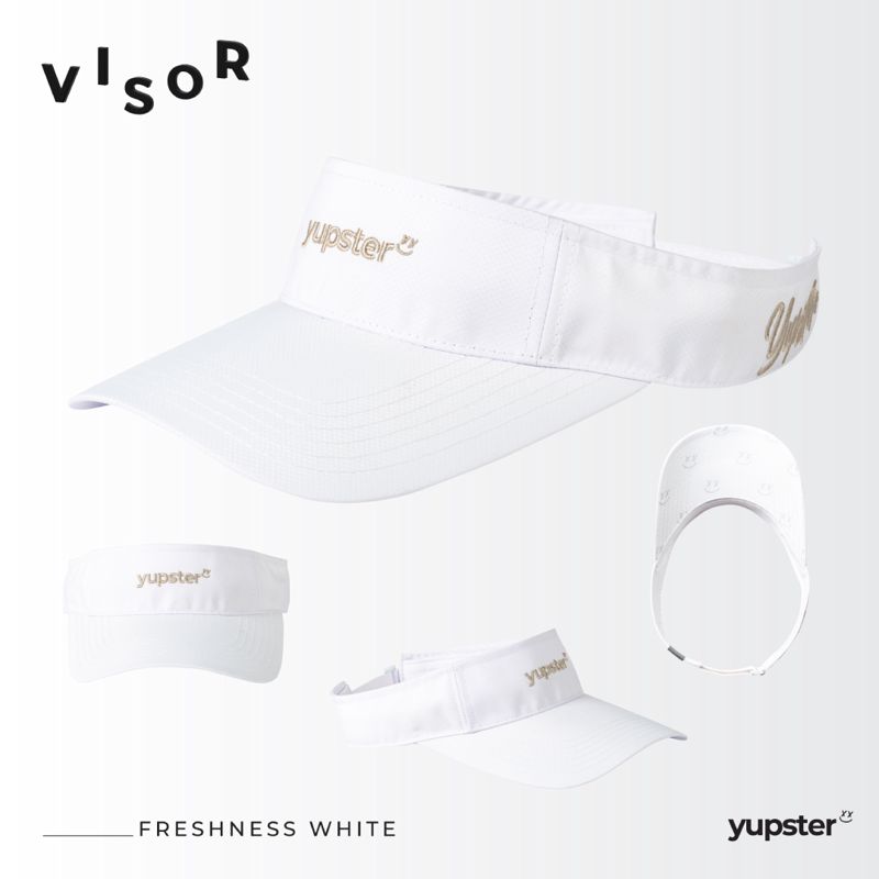 Yupster Visor ClearFlow Freshness White หมวกไวเซอร์น้ำหนักเบา