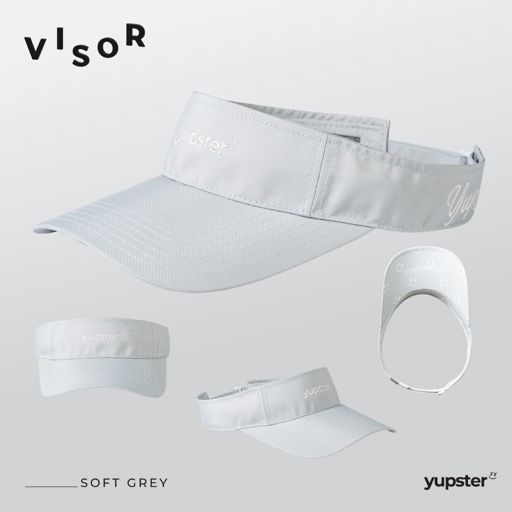 Yupster Visor ClearFlow Soft Grey หมวกไวเซอร์น้ำหนักเบา