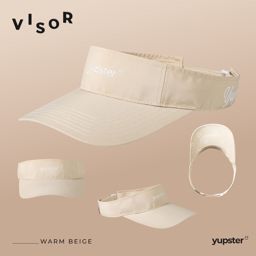 Yupster Visor ClearFlow Warm Beige หมวกไวเซอร์น้ำหนักเบา