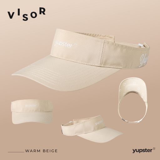 Yupster Visor ClearFlow Warm Beige หมวกไวเซอร์น้ำหนักเบา